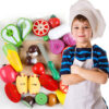 Legume si fructe lemn Montessori