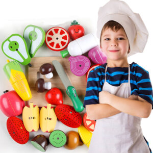 Legume si fructe lemn Montessori