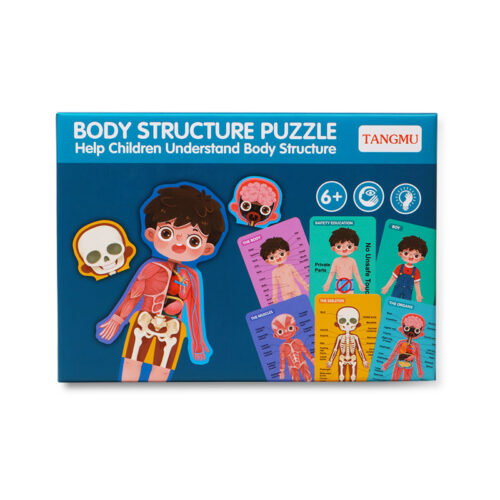 Puzzle corp uman lemn Montessori