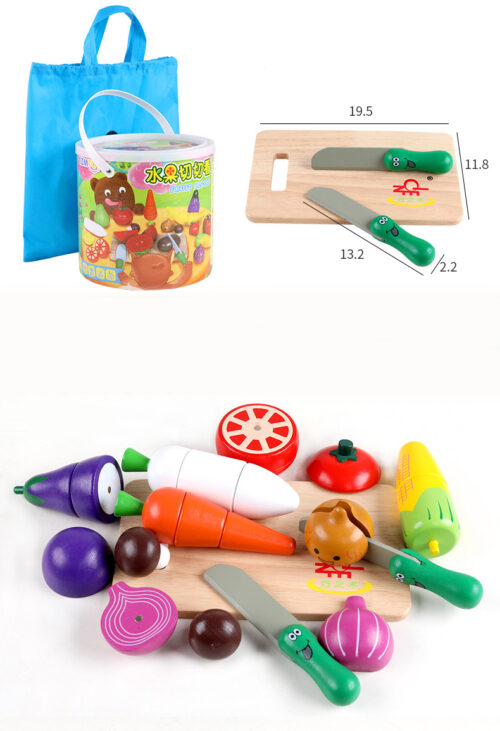 Legume si fructe lemn Montessori