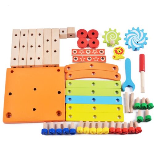 Scaun lemn asamblare Montessori