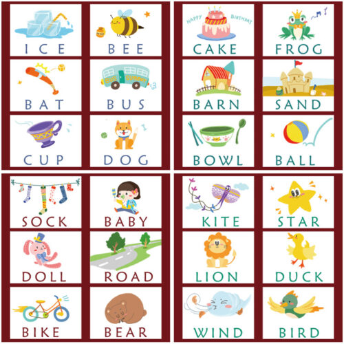 Joc spelling words Montessori