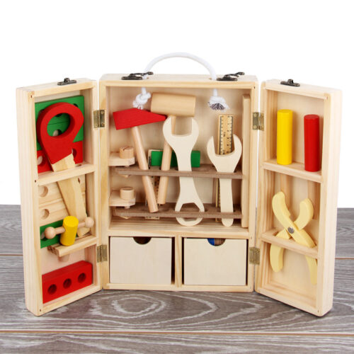 Trusa tamplarie din lemn Montessori