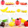 Legume si fructe lemn Montessori
