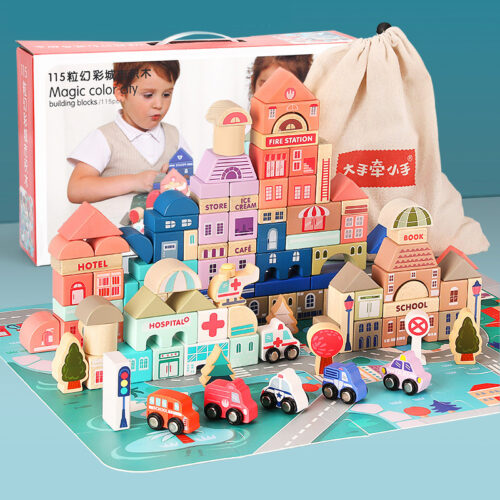 Orasel din lemn Montessori