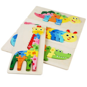 Puzzle lemn animale Montessori