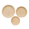 Set jucarii senzoriale vase si lingura lemn Montessori/Waldorf