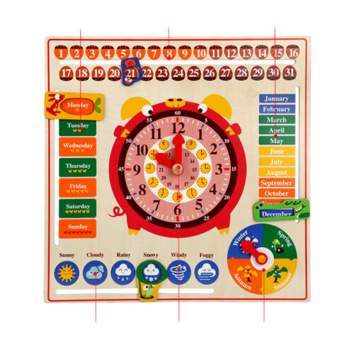 Calendar si ceas Montessori