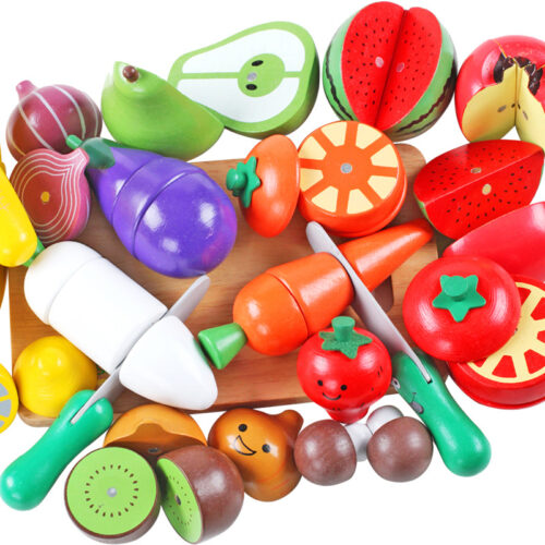 Legume si fructe lemn Montessori