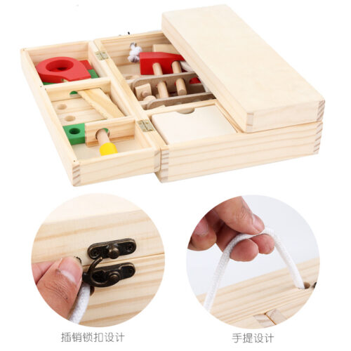 Trusa tamplarie din lemn Montessori