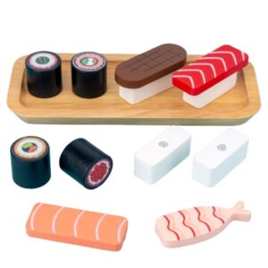 Set de sushi din lemn Montessori