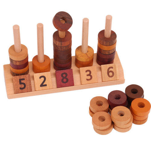 Numaratoare lemn Montessori