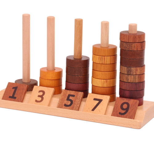 Numaratoare lemn Montessori