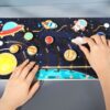 Placa sistem solar lemn Montessori