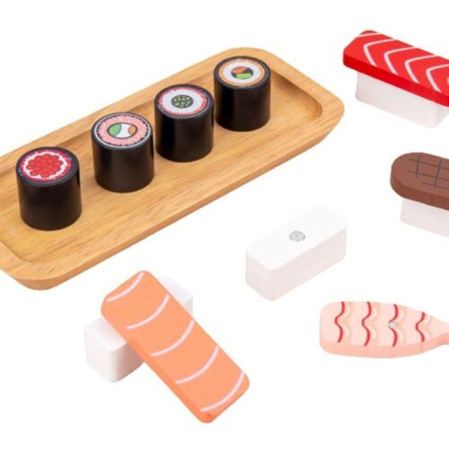 Set de sushi din lemn Montessori