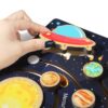 Placa sistem solar lemn Montessori