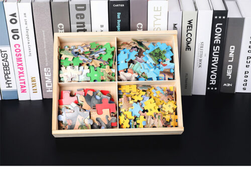Puzzle dinozauri Montessori