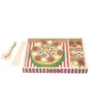 Pizza lemn 64 piese Montessori