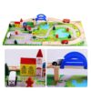 Tren lemn colorat Montessori