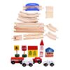 Tren lemn colorat Montessori